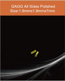 GAGG Ce scintillation crystal, GAGG Ce scintillator, GAGG Ce Crystal,   Ce:Gd3Al2Ga3O12 crystal, 1.9x1.9x7mm